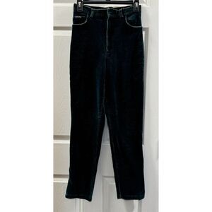 Lauren Ralph Lauren Vintage Women's Green Velvet Straight Pants Size 6